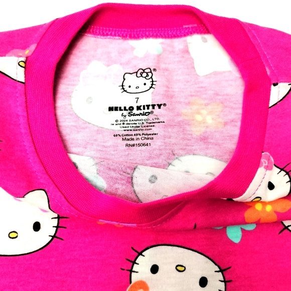 Hello Kitty Girls Tee Shirt Short Sleeve, size 7, New - Picture 4 of 5